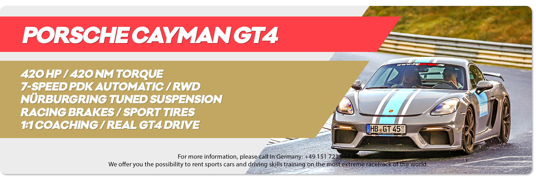 Booking and Drive new Porsche Cayman GT4
