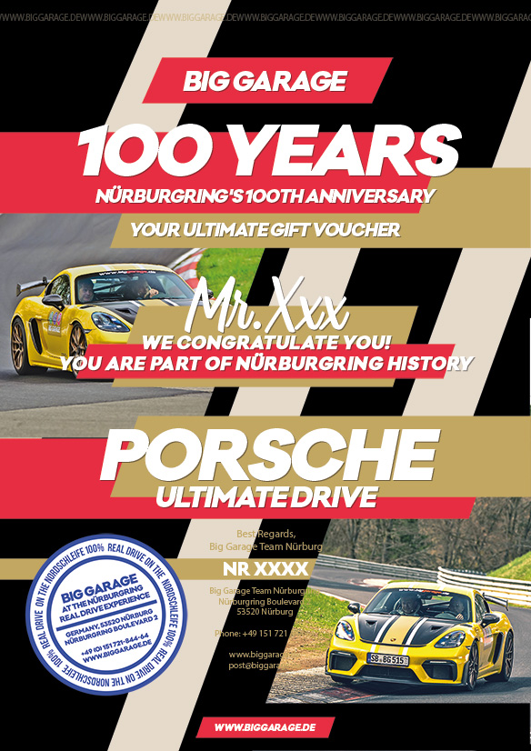 Gift voucher - 100 Years of the N&uuml;rburgring
