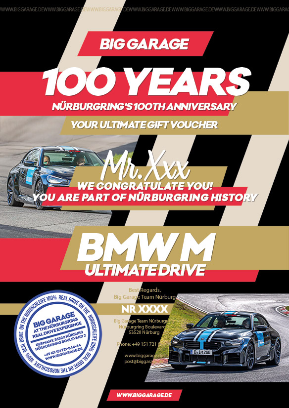 Gift voucher - 100 Years of the N&uuml;rburgring