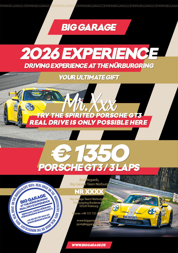 Gift Voucher for N&uuml;rburgring Experience
